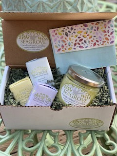 Perfect Combo Gift Set-3 Shea Butter Soaps and 1 Favorite Candle of the Season